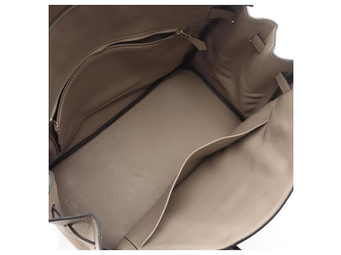 Hermès Birkin 35 Handtasche Beige Grau - Ansicht 3
