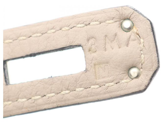 Hermès Birkin 35 Handtasche Beige Grau - Ansicht 5