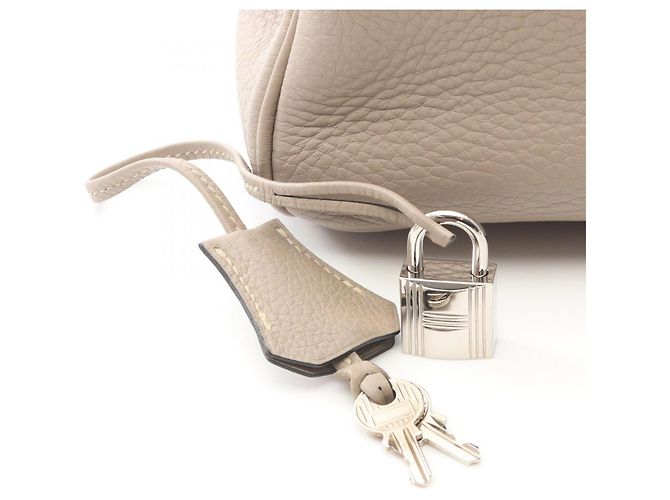 Hermès Birkin 35 Handtasche Beige Grau - Ansicht 6