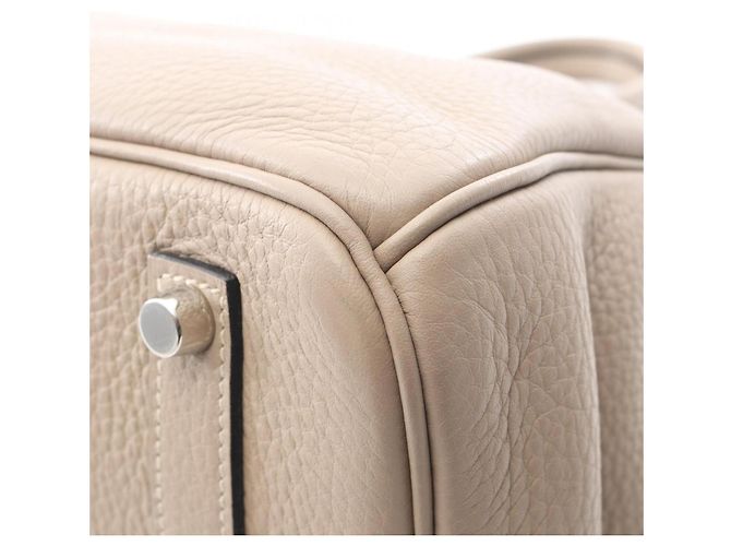 Hermès Birkin 35 Handtasche Beige Grau - Ansicht 8