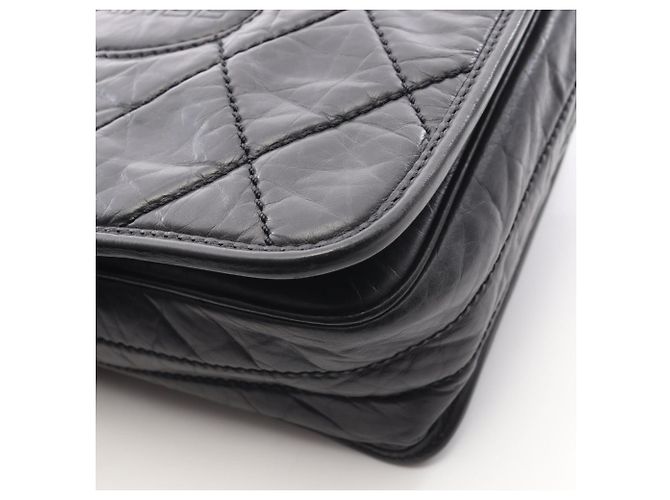 Chanel Wild Stitch Schwarze Schultertasche - Ansicht 10