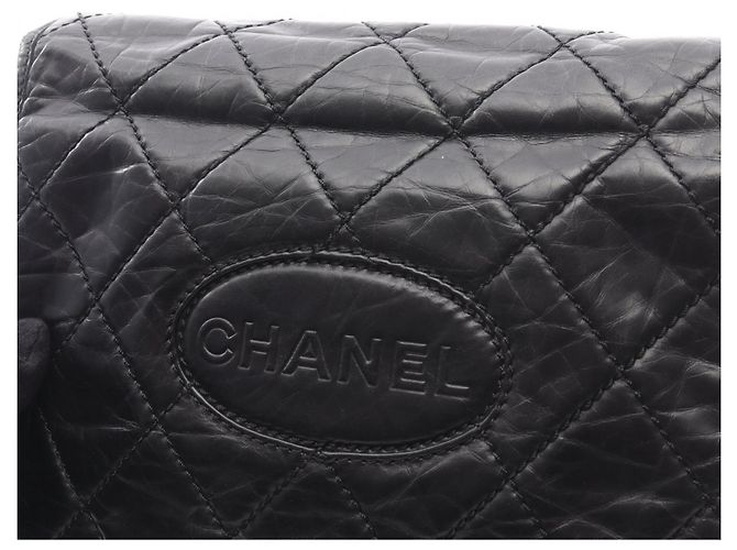Chanel Wild Stitch Schwarze Schultertasche - Ansicht 11