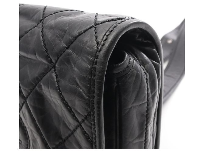Chanel Wild Stitch Schwarze Schultertasche - Ansicht 12