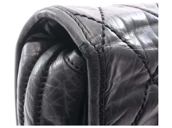 Chanel Wild Stitch Schwarze Schultertasche - Ansicht 6