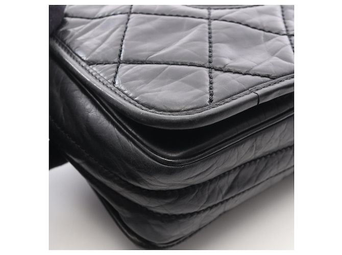 Chanel Wild Stitch Schwarze Schultertasche - Ansicht 9