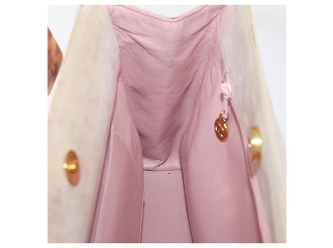 CHANEL Handtasche Wildleder Rosa Gold CC Auth BAZ810A Pink Golden - Ansicht 20