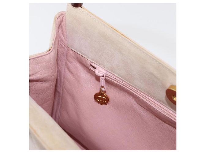 CHANEL Handtasche Wildleder Rosa Gold CC Auth BAZ810A Pink Golden - Ansicht 21