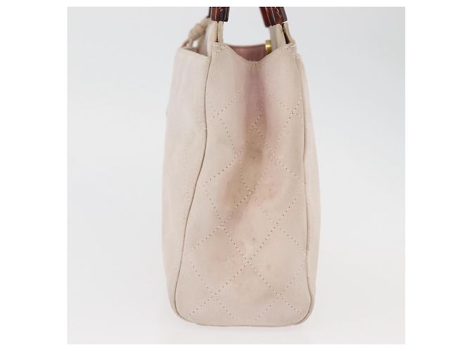 CHANEL Handtasche Wildleder Rosa Gold CC Auth BAZ810A Pink Golden - Ansicht 3