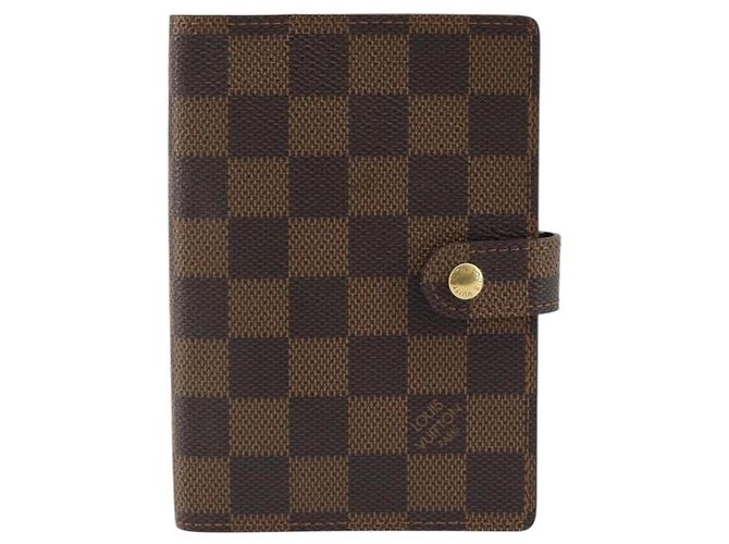 LOUIS VUITTON Cubierta de Planificador Diario Damier Ebene PM R20700 LV Auth BAZ312 - vista 13