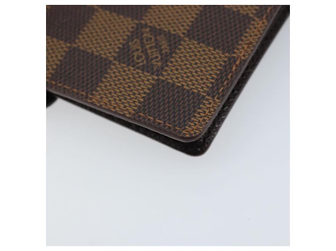 LOUIS VUITTON Cubierta de Planificador Diario Damier Ebene PM R20700 LV Auth BAZ312 - vista 16