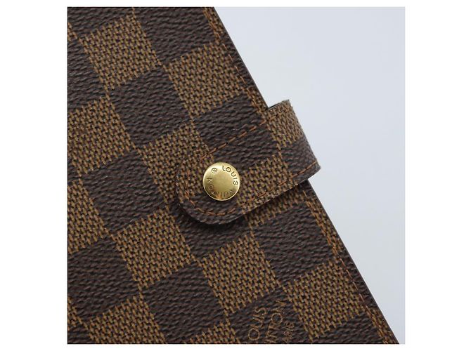 LOUIS VUITTON Cubierta de Planificador Diario Damier Ebene PM R20700 LV Auth BAZ312 - vista 17