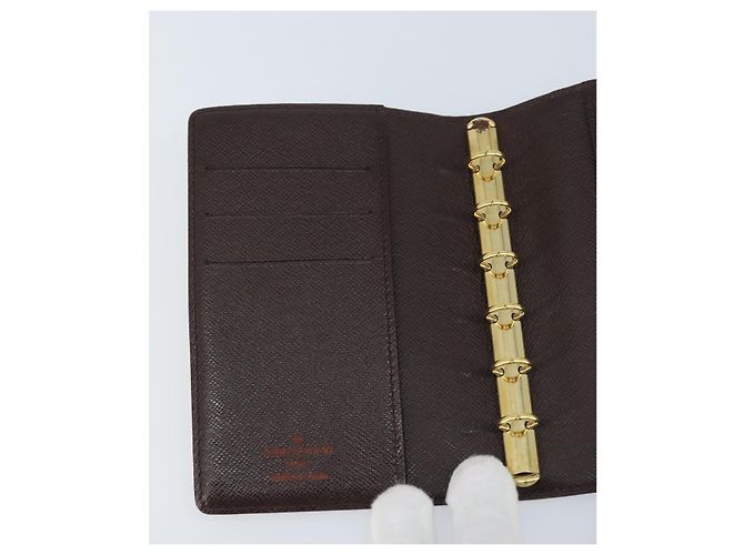 LOUIS VUITTON Cubierta de Planificador Diario Damier Ebene PM R20700 LV Auth BAZ312 - vista 19