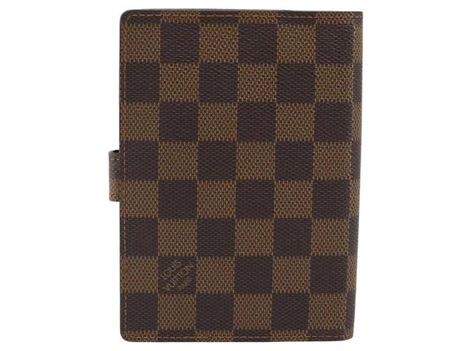 LOUIS VUITTON Cubierta de Planificador Diario Damier Ebene PM R20700 LV Auth BAZ312 - vista 2