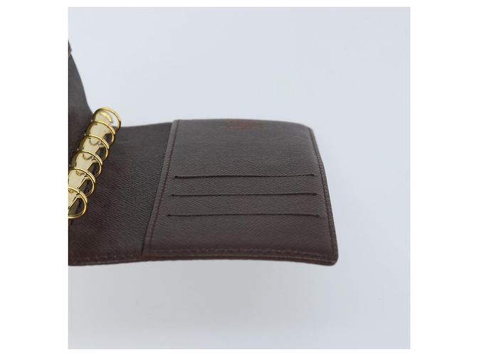 LOUIS VUITTON Cubierta de Planificador Diario Damier Ebene PM R20700 LV Auth BAZ312 - vista 21