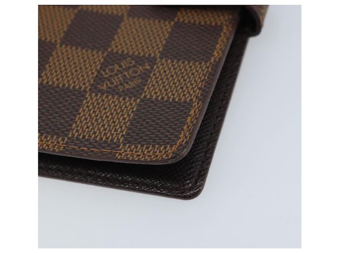 LOUIS VUITTON Cubierta de Planificador Diario Damier Ebene PM R20700 LV Auth BAZ312 - vista 7