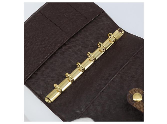 LOUIS VUITTON Cubierta de Planificador Diario Damier Ebene PM R20700 LV Auth BAZ312 - vista 9