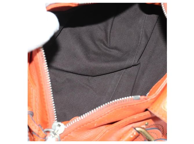 Chloé Borsa a mano Chloe Paddington in pelle arancione argento oro Auth BAZ691V D'oro - vista 11