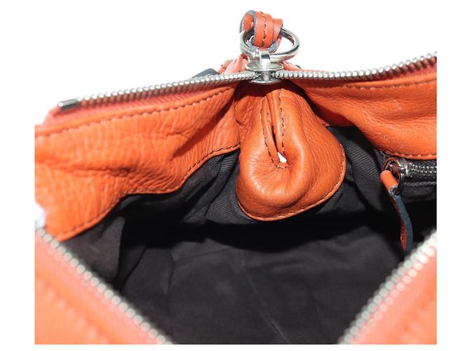 Chloé Borsa a mano Chloe Paddington in pelle arancione argento oro Auth BAZ691V D'oro - vista 21