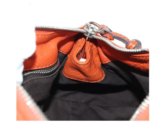 Chloé Borsa a mano Chloe Paddington in pelle arancione argento oro Auth BAZ691V D'oro - vista 22