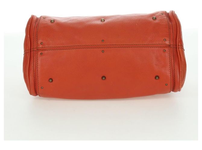Chloé Borsa a mano Chloe Paddington in pelle arancione argento oro Auth BAZ691V D'oro - vista 5