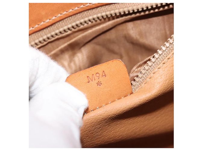 Céline Borsa a spalla CELINE Macadam in tela con stella, pelle PVC, marrone, oro, autentica mr2264 D'oro - vista 12