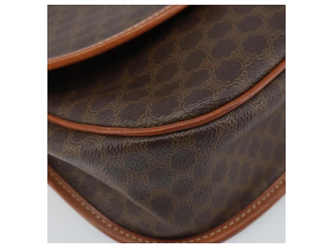 Céline Borsa a spalla CELINE Macadam in tela con stella, pelle PVC, marrone, oro, autentica mr2264 D'oro - vista 15