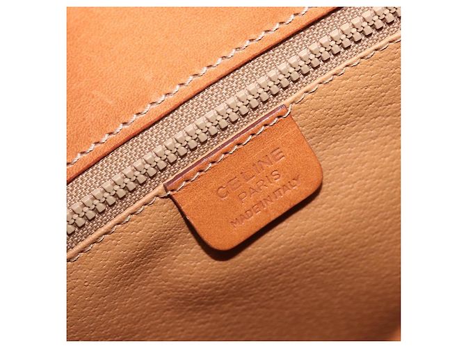 Céline Borsa a spalla CELINE Macadam in tela con stella, pelle PVC, marrone, oro, autentica mr2264 D'oro - vista 19
