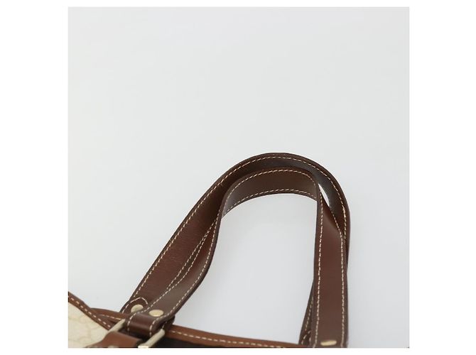 Gucci Borsa Tote GG Supreme in PVC avorio e oro 189896 Auth BAZ627 D'oro Crudo - vista 8
