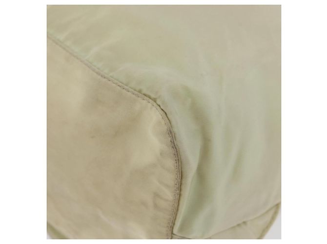PRADA Backpack Nylon Ivory Silver Auth 173920 Silvery Cream - view 20