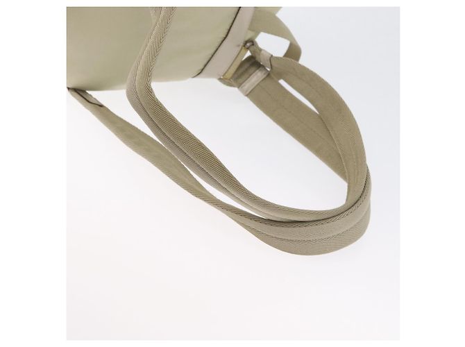 PRADA Backpack Nylon Ivory Silver Auth 173920 Silvery Cream - view 9