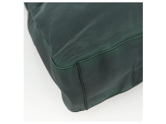 Borsa a Spalla PRADA Nylon Verde Argento Auth BA11893 - vista 15
