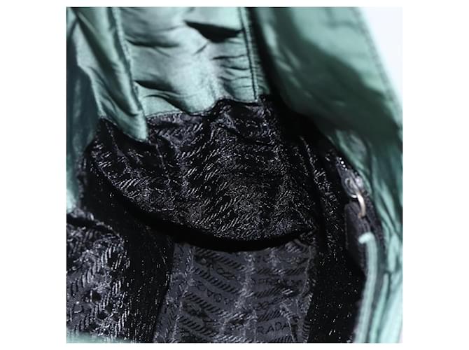 Borsa a Spalla PRADA Nylon Verde Argento Auth BA11893 - vista 18