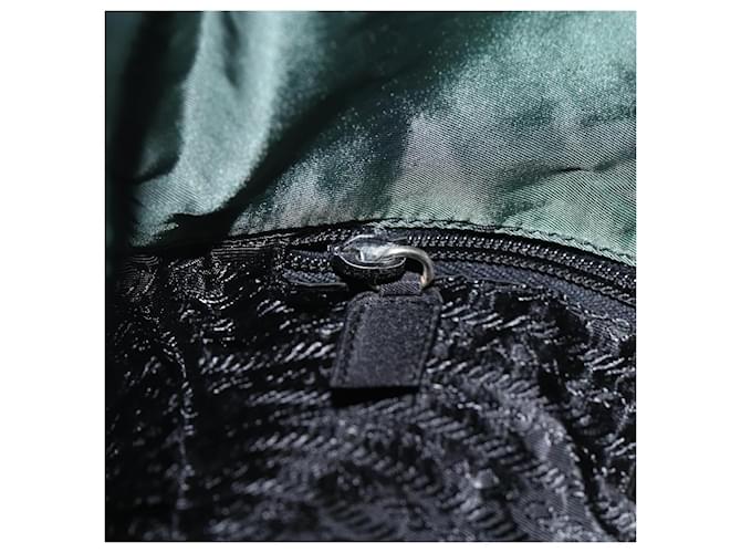 Borsa a Spalla PRADA Nylon Verde Argento Auth BA11893 - vista 19