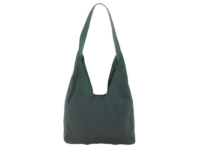 Borsa a Spalla PRADA Nylon Verde Argento Auth BA11893 - vista 2