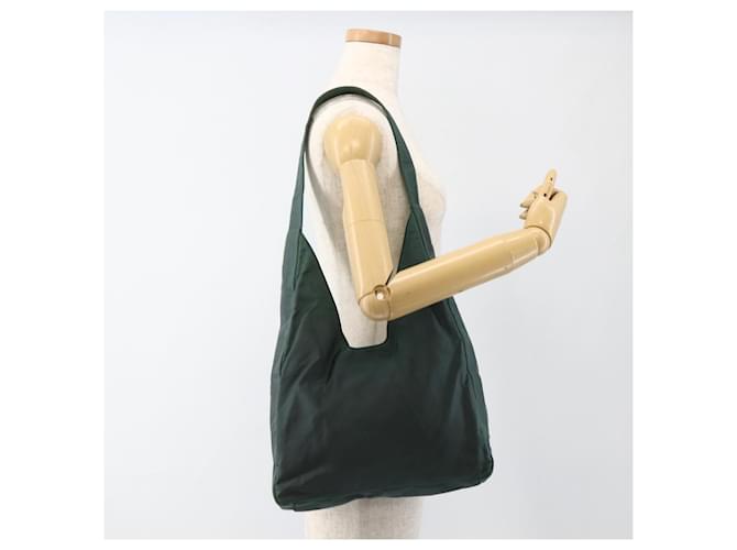 Borsa a Spalla PRADA Nylon Verde Argento Auth BA11893 - vista 21