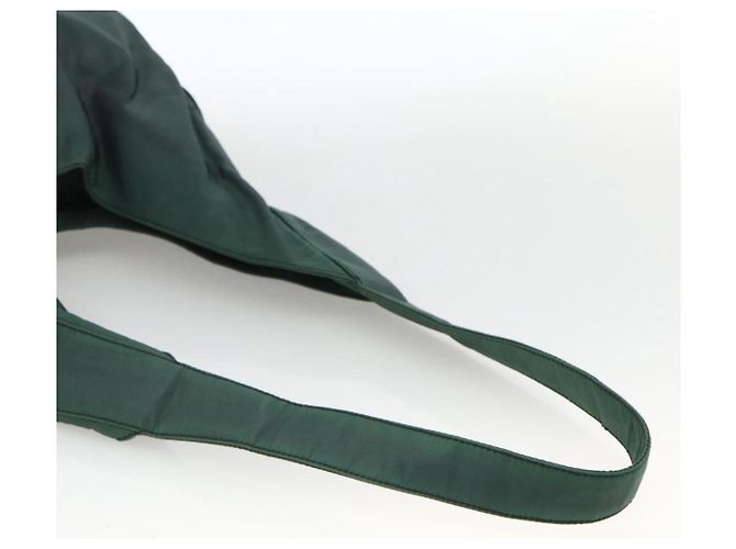 Borsa a Spalla PRADA Nylon Verde Argento Auth BA11893 - vista 7