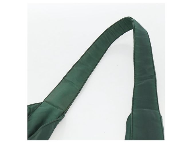 Borsa a Spalla PRADA Nylon Verde Argento Auth BA11893 - vista 8