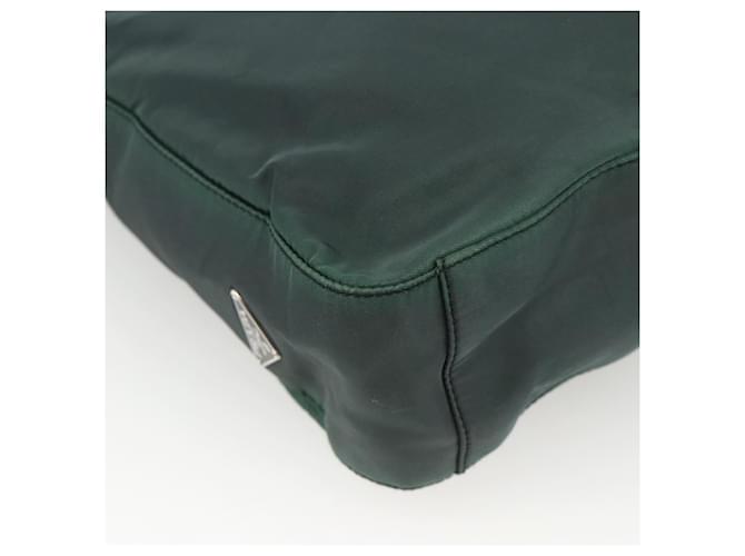 Borsa a Spalla PRADA Nylon Verde Argento Auth BA11893 - vista 9