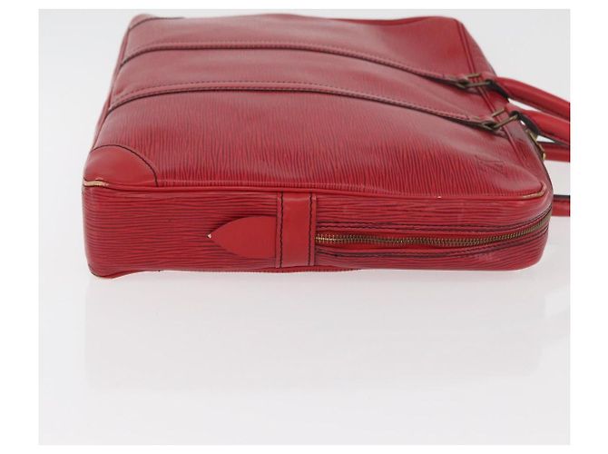 LOUIS VUITTON Epi Porta Documenti da Viaggio Borsa Business Rossa M54477 LV Auth BAZ449 Rosso - vista 3