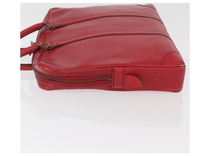 LOUIS VUITTON Epi Porta Documenti da Viaggio Borsa Business Rossa M54477 LV Auth BAZ449 Rosso - vista 4