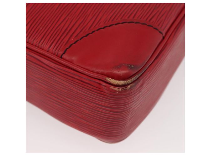 LOUIS VUITTON Epi Porta Documenti da Viaggio Borsa Business Rossa M54477 LV Auth BAZ449 Rosso - vista 8