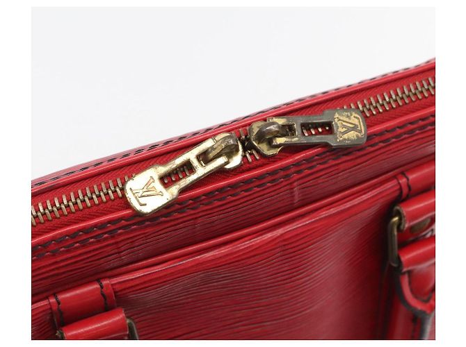 LOUIS VUITTON Epi Porta Documenti da Viaggio Borsa Business Rossa M54477 LV Auth BAZ449 Rosso - vista 9
