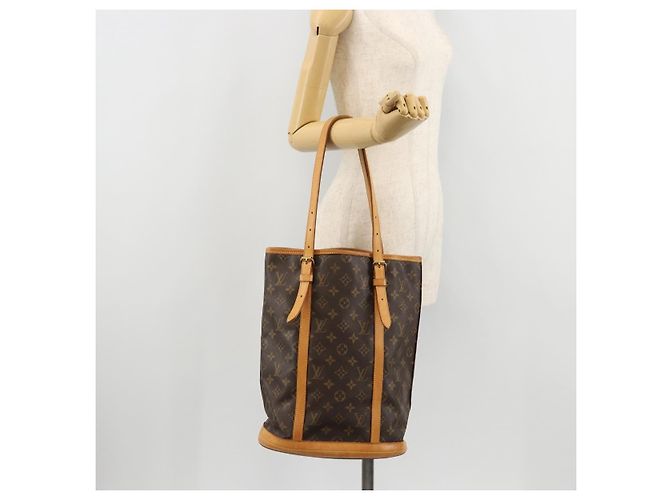 LOUIS VUITTON Borsa a Spalla Monogram Bucket GM M42236 LV Auth bs34290 Monogramma - vista 24