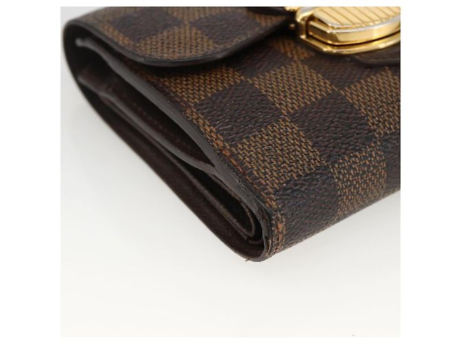 LOUIS VUITTON Cartera Joy Bifold Damier Ebene N60034 LV Auth bs34321 - vista 14