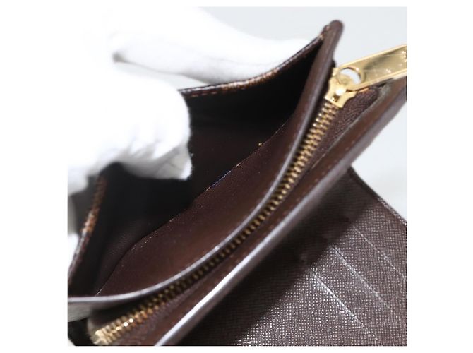 LOUIS VUITTON Cartera Joy Bifold Damier Ebene N60034 LV Auth bs34321 - vista 23