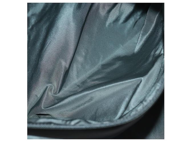 Borsa sportiva Boston in nylon 2 vie nera argento Auth YKZ775 di PRADA Nero - vista 25