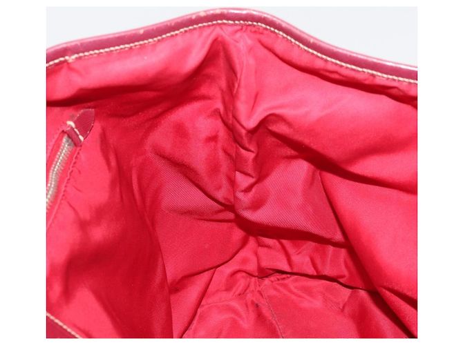 Borsa Tote Prada in Nylon Rosa Argento Auth ARZ877 - vista 19