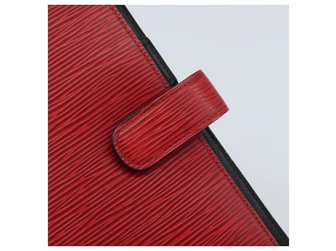 CUBIERTA DE AGENDA MM LOUIS VUITTON Epi Roja R20047 LV Auth mr2194 - vista 17
