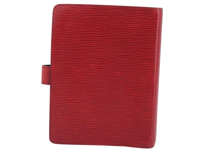 CUBIERTA DE AGENDA MM LOUIS VUITTON Epi Roja R20047 LV Auth mr2194 - vista 2