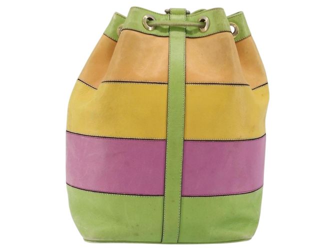 Céline Schultertasche aus Leder in mehrfarbigem Silber authentisch ARZ906 Mehrfarben - Ansicht 2